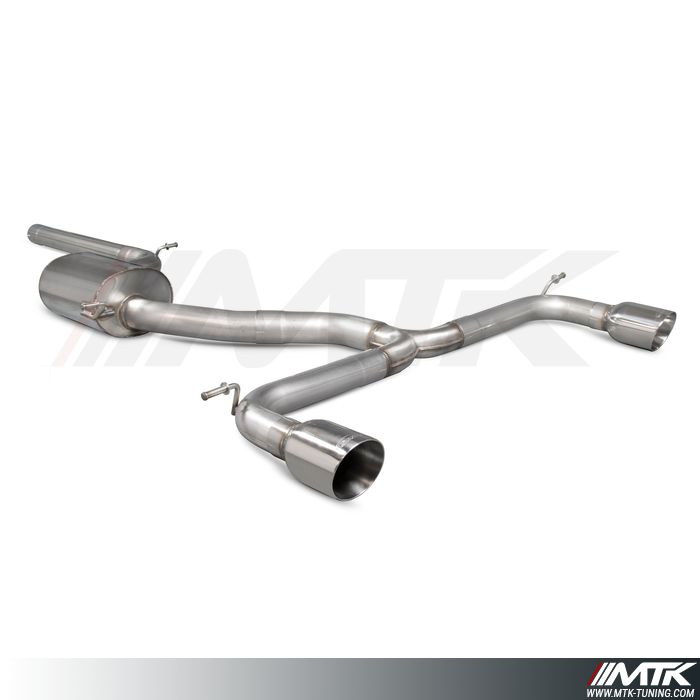 Catback avec tube intermediaire Volkswagen Golf Mk7.5 GTi avec FAP Inc TCR / Performance Pack